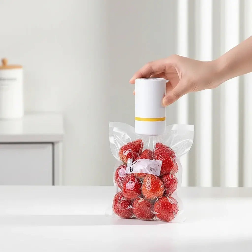 Преносима машинка за вакуумиране + 10 броя плик